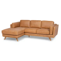 Top Quality Leather Sectional Sofa L shape Couch With Chaise Lounge Living Room Sofas