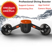 350W Dual Motor Electric Jet Ski Underwater Scooter 60mins Underwater Booster Swimming Pool Sea Scooter for Kids Adults