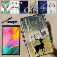 Tablet Case for Samsung Galaxy Tab S7 11/Tab S6 Lite 10.4/Tab S6 10.5/S4 10.5/Tab S5e 10.5 Deer Print Series Hard Shell Cover