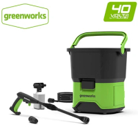 GREENWORKS 5104507 GDC40 High Pressure Cleaner Portable Cordless Electric Pressure Washer 650W 40V Multifunction Green Washer