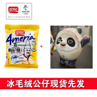 盼盼食品零食禮盒送冰墩墩鑰匙扣掛件吉祥公仔東奧定制雪容融現貨