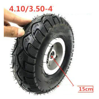 4.10/3.50-4 Elderly Mobility Scooters Balance Bike Electric Scooter Wheel Tubeless Tire Tyre With Aluminum Wheel Rim Hub
