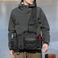 多功能工具腰包男 多功能路亞包胸包腰包戶外單肩斜跨包竿包裝備釣魚包背包