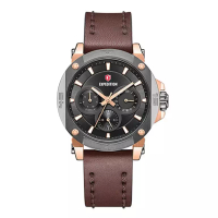 Expedition Jam Tangan Wanita Expedition Chronograph E 6606 BF LGRBA Women Leather Strap