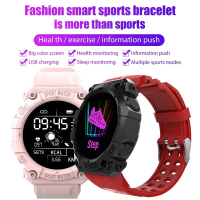 【Free gifts】FD68s smart bracelet color screen heart rate monitoring exercise pedometer heart rate bl