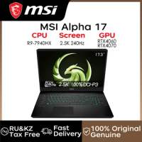 MSI Gaming Laptops MSI Alpha 17 AMD Ryzen 9-7940HX RTX4060/RTX4070 M.2 PCIE4.0 SSD17.3"2.5K 240Hz Worldwide Warranty Notebook PC