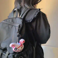 Creative Punk Plush Harajuku One-eyed Bloody Fashion Jewelry Animal Bag Pendant Halloween Key Ring Rabbit Keychain