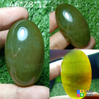 Natural Batu Akik Motif Gambar Hijau Ijo Lumut Pucuk Pisang Unik Antik