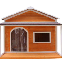 Meng Chong Garden solid wood dog house outdoor rain-proof outdoor pet kennel summer universal dog house