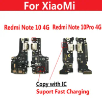 New USB Charging Port Mic Microphone Dock Connector Board Flex Cable For Xiaomi Redmi Note 10 4G 5G / Note 10 Pro 4G