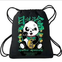 Tas Serut Olahraga Futsal Ransel Drawstring Bag Waterproof Anti Air TASLAN dengan Cetakan Gambar Det