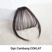 Hair Clip Poni Depan Poni Palsu Depan Korea Hariclip/poni tipis hitam coklat