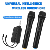HD Microphone System Kits USB Receiver Handheld Karaoke Wireless Microphone 2 Channels Home Party Smart TV Speaker Singing Mic