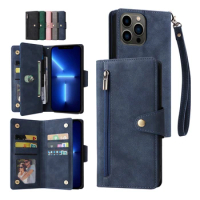 For Oneplus Nord 2 5G N10 N100 N20 N200 Wallet Zipper Multi-card Leather Case One Plus 10 Pro 5G 9 Pro 8 7 7T Pro Phone Cover