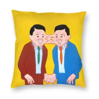 Joan Cornella Twisted Posture Throw Pillow Covers Living Room Decoration Spain Cartoonist Dark Humor Cushions Cover For Sofa