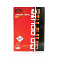 กระดาษคาร์บอน 21x33ซม. ดำ (100แผ่น) KTV