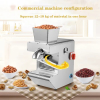 1000W Oil Press Stainless Steel Hot And Cold Fryer Peanut Sesame Oil Press Automatic Hemp Perilla Seed Extractor