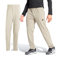 Adidas Wo Wvn Pant 男款 米灰色 亞洲版 運動 訓練 健身 吸濕 排汗 拉鍊 口袋 長褲 IS3790