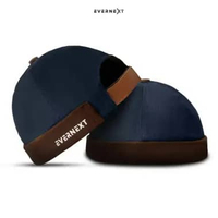 EVERNEXT - MIKI HAT PECI MODERN PRIA BRIMLESS CAP TOPI MUSLIM STYLISH PECI PRIA DEWASA MIKI HAT NAVY