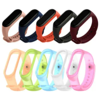 Strap for Mi Band 4 Bracelet for Mi Band 4 Silicone Sport Watchband for Xiaomi Band 4 Transparent Jelly Replacement Wristband
