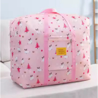 收納袋搬家袋（粉色小鹿）（中號43*33*18cm（適合衣物）） 