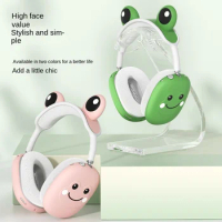 Silicone Headband Cover Skin-friendly Cartoon Frog Design Replacement Cover Anti-Shockproof Washable for AirPods Max