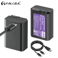 PALO Sony NP-FW50 Battery NP FW50 NPFW50 for Sony Alpha A6000 A5100 A6100 A6300 A6500 A7 A7II A7S A7SII RX10 II IV Cameras