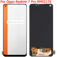 6.4" Original Realme 7Pro LCD For Oppo Realme 7 Pro RMX2170 RMX2176 Display LCD Touch Screen Digitizer Panel With Frame Parts