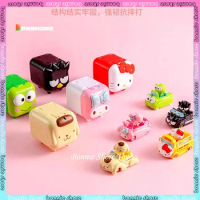 Miniso Blind Box Sanrio Drive Family Series Lucky Box Kawaii Hello Kitty Mystery Box Cute Pv Statue Melody Figure Girl Toys Gift