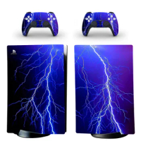 Lightning PS5 Digital Skin Sticker Decal Cover for PlayStation 5 Console and Controllers Skins Vinyl