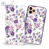 【apbs】iPhone 11 Pro 5.8吋兩用施華彩鑽磁吸手機殼皮套(紫薔薇)