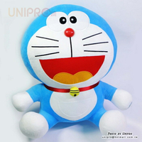 【UNIPRO】哆啦A夢 Doraemon 小叮噹 60公分 坐姿 絨毛玩偶 娃娃 禮物