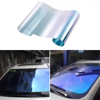 0.5Mx3M Car Window Tint Foils Film Dark Blue VLT 67% Auto Side Window Glass Window Tint Tinting Explosion Proof Solar Protection