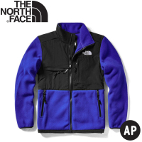 【The North Face】男 ICON經典保暖刷毛外套《黑/藍》496U/保暖外套/夾克/休閒外套(悠遊山水)