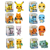 POP Pokemon Anime Figure Toys Pikachu Charizard Mewtwo Decoration Ornaments Action Figure for Children Birthday Toys Gifts