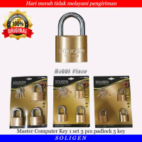 GEMBOK KOMPUTER MASTER KEY SOLIGEN 40 50 60 MM 3PCS GEMBOK