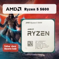 NEW AMD Ryzen 5 5600 R5 5600 3.5 GHz 6-Core 12-Thread CPU Processor 7NM L3=32M 100-000000927 Socket 