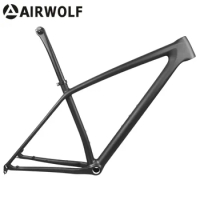 Airwolf New Carbon MTB Frame 148*12MM Thru Axle XC Hardtail Ultraight 913g Carbon Frames and 173g Lenght 420mm Carbon Seatpost