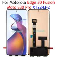 6.6 inch OLED Black For Motorola Edge 30 Fusion Moto S30 Pro LCD Display Touch Screen Digitizer Panel Assembly Replacement