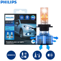 Philips Ultinon Essential S2 LED H7 Car Headlight H1 H4 H8 H11 H16 HB3 HB4 H1R2 9003 9005 9006 9012 6500K Fog Lamps (Pack of 2)