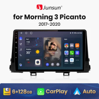 Junsun V1 AI Voice Wireless CarPlay Android Auto Radio for KIA Morning 3 picanto 2017 - 2020 4G Car Multimedia GPS 2din