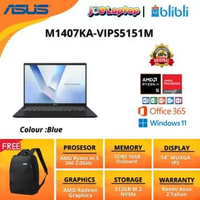 Asus VIVOBOOK M1407KA-VIPS5151M Quiet Blue Ryzen AI 5 340 Win11 OHS