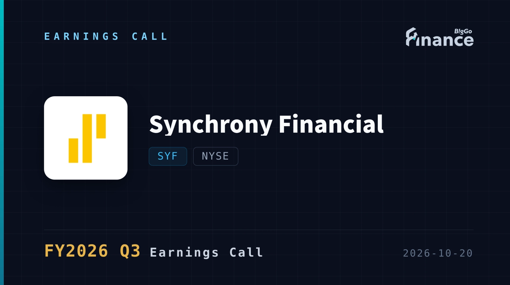 [Synchrony Financial Q3 2026 Earnings Call] Synchrony Raises FY EPS ...
