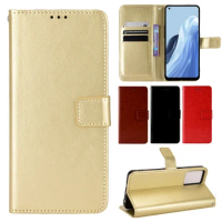Luxury Leather Case For TCL 408 305i Walllet Holder Shockproof Full Cover For TCL 40 XL Plain Minimalist Gold Brown Cases