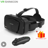 Shinecon Virtual Reality Viar 3D VR Glasses Device Helmet Lenses Headset Goggle Smart For Smartphone Cell Phone Mobile Realidade