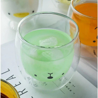 Alat Dapur LETUZI Cangkir Kopi Anti Panas Double Wall Glass 250ml - Transparent Viral