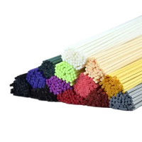 500PCS L22CM X3MM Colorful Synthetic Fiber Sticks Reed Rattan Diffuser Sticks Aroma Perfume Sticks for Home Fragrance