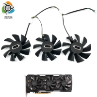 New 75mm 12V 4P GPU X3 Cooling Fan For Zotac GTX 1660s 1660ti RTX 2060 2060s 3060ti Graphics Card Cooler Fan
