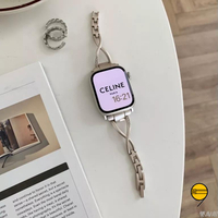 鑲鑽女士錶帶 適用於Apple Watch 9 錶帶 8 7 6 5 4 SE 金屬錶帶 不鏽鋼錶帶 41mm 45mm