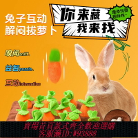 {台灣公司貨 可打統編}兔子解悶玩具拔蘿卜寵物兔子益智互動磨牙玩具發泄耐啃咬兔子用品
